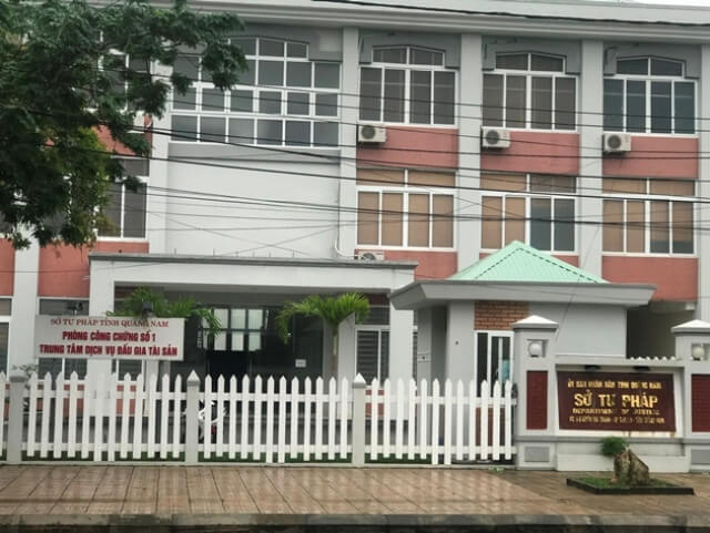 Trụ sở Sở Tư pháp của tỉnh Quảng Nam