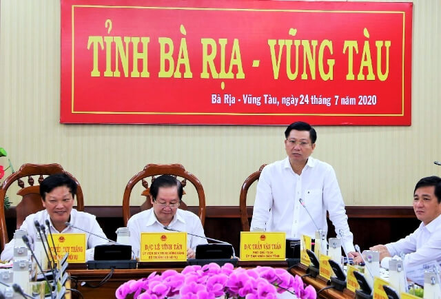 Hoạt động hội họp tại UBND tỉnh Bà Rịa - Vũng Tàu. 